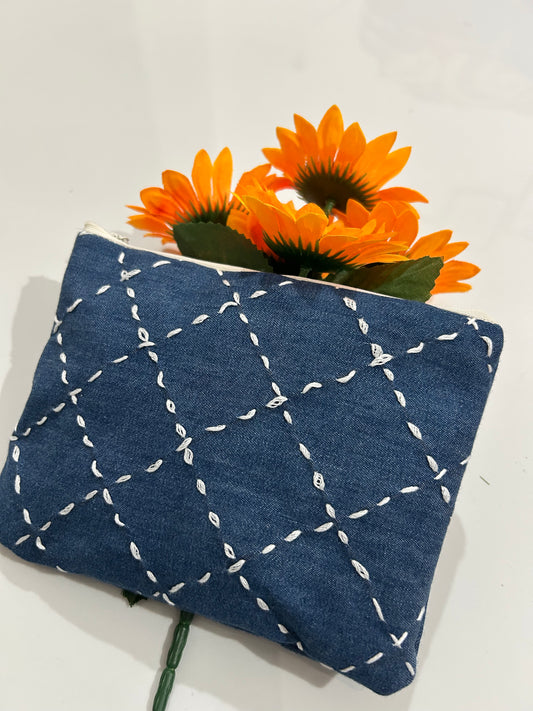 Handmade Denim Pouch