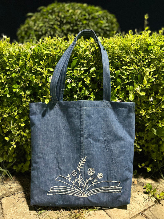 Handmade Denim Tote Bag